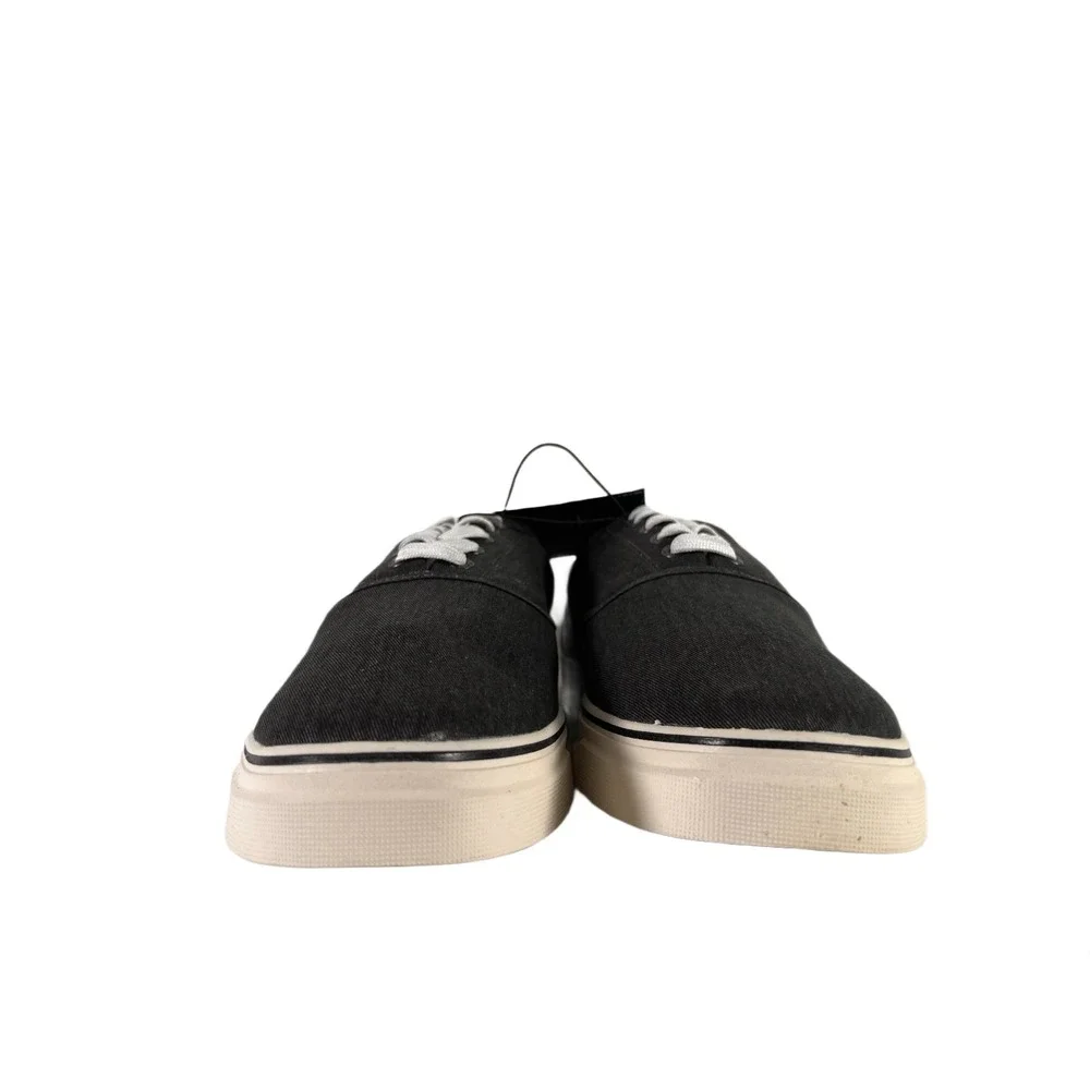 Chaps Mens‎ Canvas Lace Up simple versatile Shoes Size 13 M Charcoal Grey